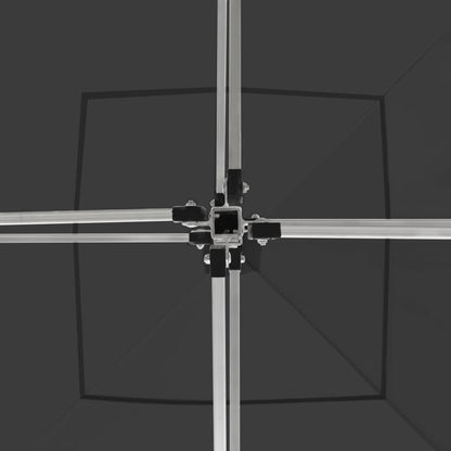 Gazebo Pieghevole con Pareti in Alluminio 3x3 m Antracite - homemem39