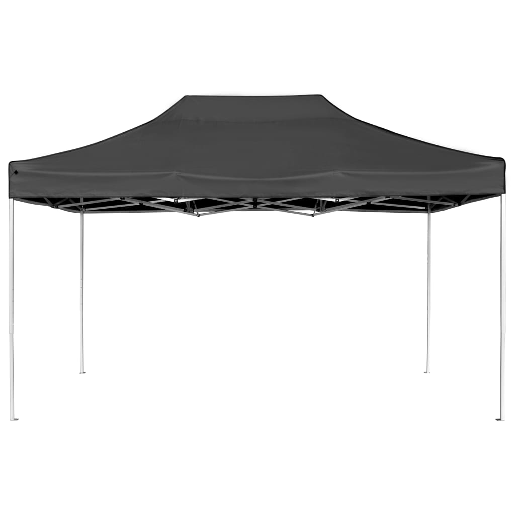 Gazebo Professionale Pieghevole Alluminio 4,5x3 m Antracite - homemem39