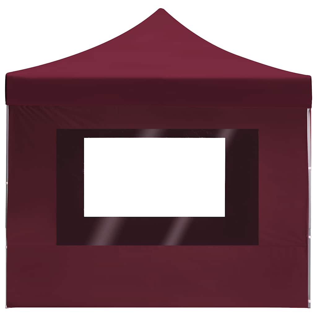 Gazebo Professionale Pieghevole Alluminio Pareti 4,5x3m Rosso - homemem39