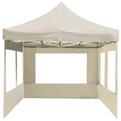Gazebo Professionale Pieghevole Alluminio con Pareti 6x3m Crema | homemem39