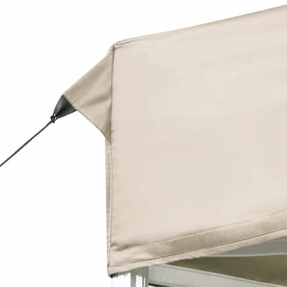 Gazebo Professionale Pieghevole Alluminio con Pareti 6x3m Crema