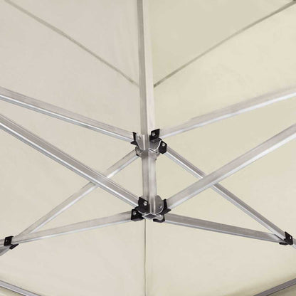 Gazebo Professionale Pieghevole Alluminio con Pareti 6x3m Crema