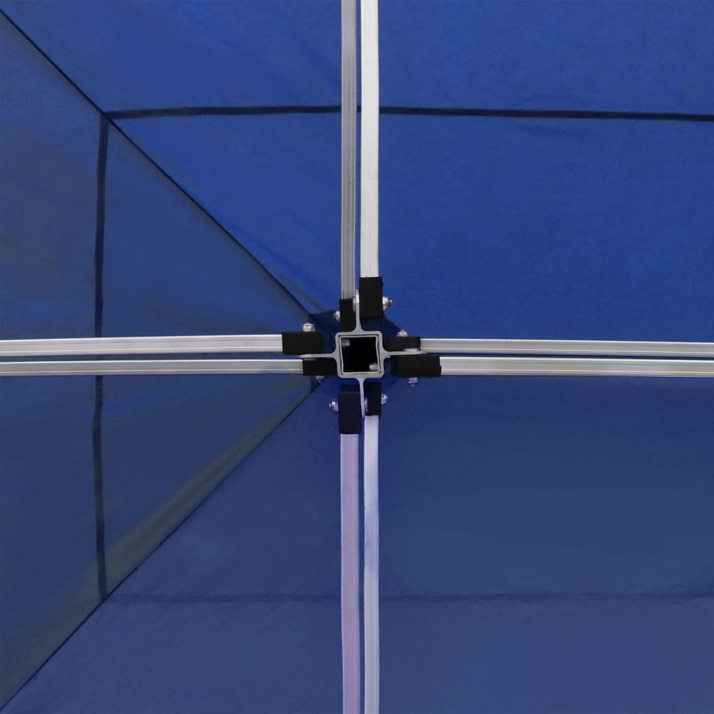 Gazebo Professionale Pieghevole Alluminio con Pareti 6x3 m Blu | homemem39
