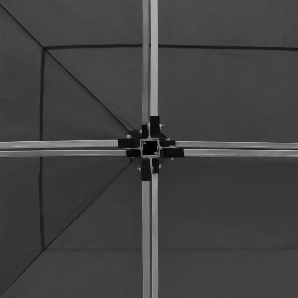 Gazebo Pieghevole con Pareti in Alluminio 6x3m Antracite | homemem39
