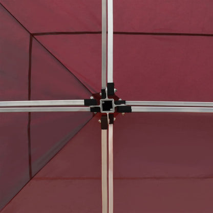 Gazebo Professionale Pieghevole Alluminio con Pareti 6x3m Vino | homemem39