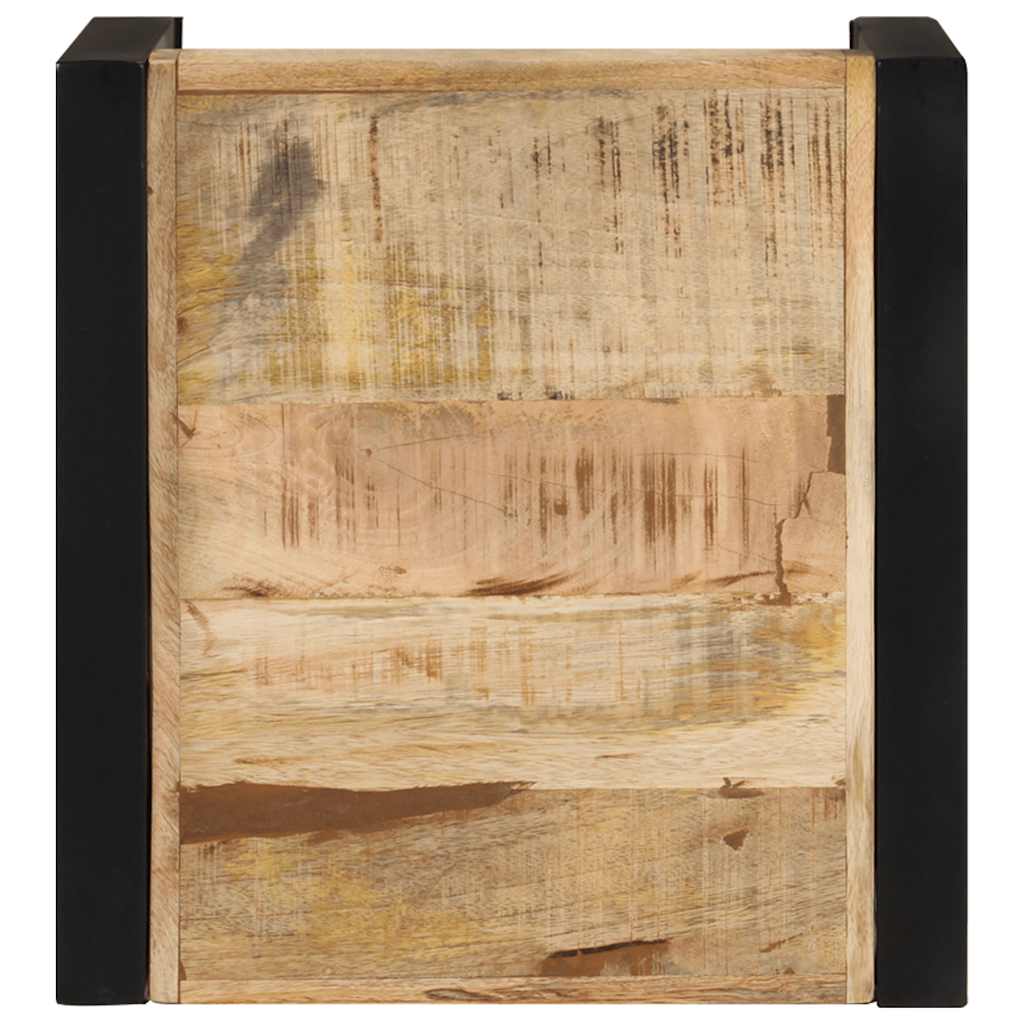 Tavolini Impilabili 3 pz in Legno Massello di Mango - homemem39