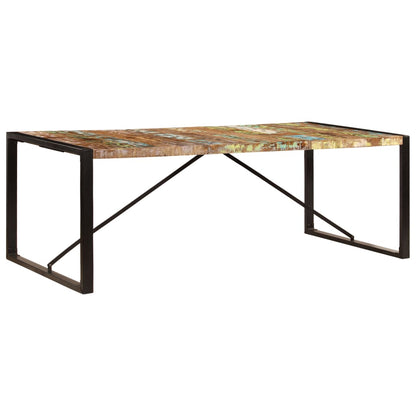 Tavolo da Pranzo 220x100x75 cm Legno Massello di Recupero - homemem39