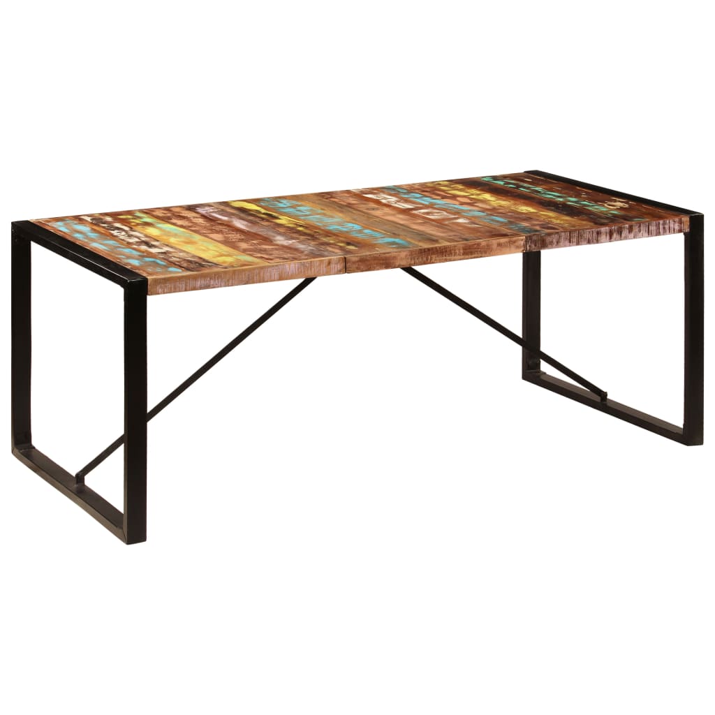 Tavolo da Pranzo 200x100x75 cm in Legno Massello di Recupero | homemem39