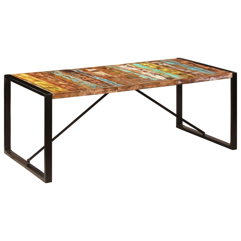 Tavolo da Pranzo 200x100x75 cm in Legno Massello di Recupero | homemem39