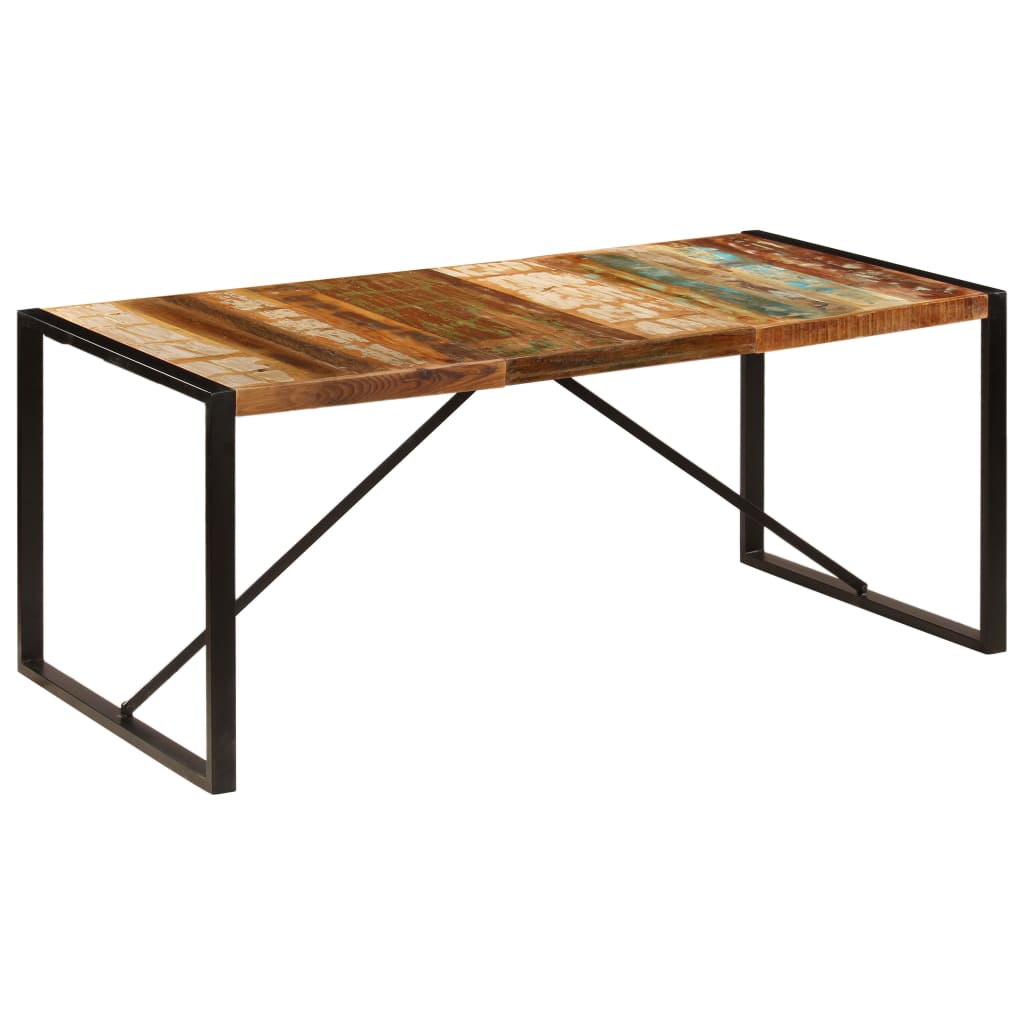 Tavolo da Pranzo 180x90x75 cm in Legno Massello di Recupero - homemem39