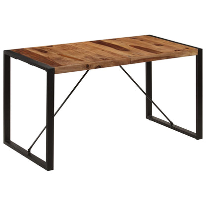 Tavolo da Pranzo 140x70x75 cm in Legno Massello di Acacia