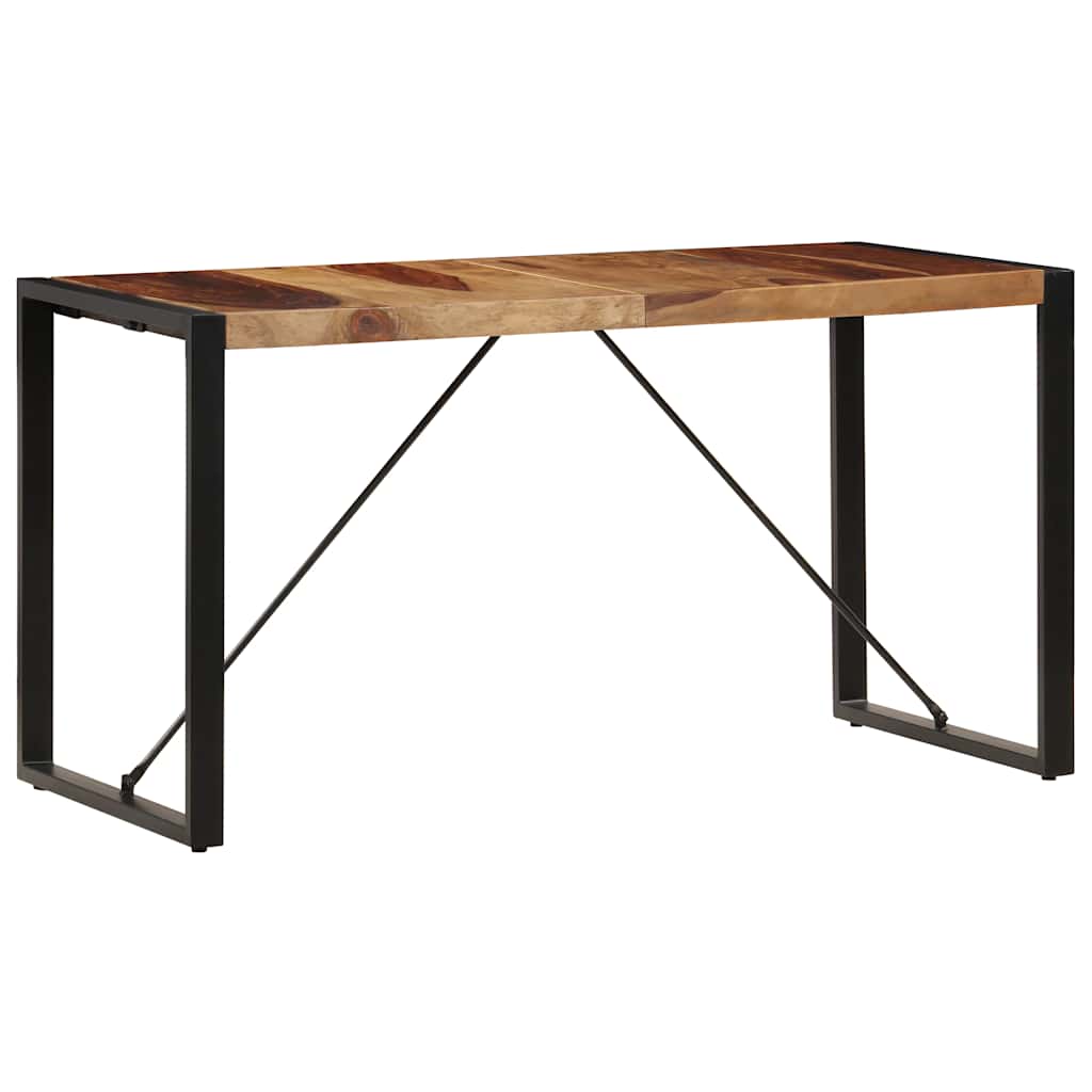 Tavolo da Pranzo 140x70x75 cm in Legno Massello di Acacia