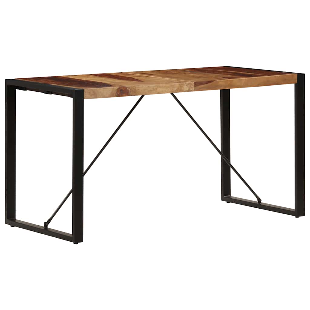 Tavolo da Pranzo 140x70x75 cm in Legno Massello di Acacia