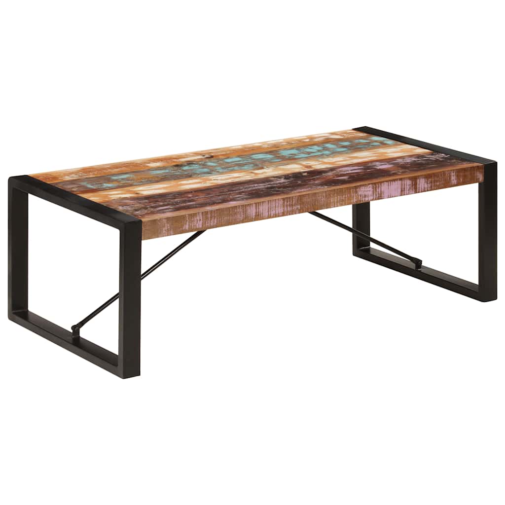 Tavolino da Salotto in Legno Massello di Recupero 120x60x40 cm | homemem39