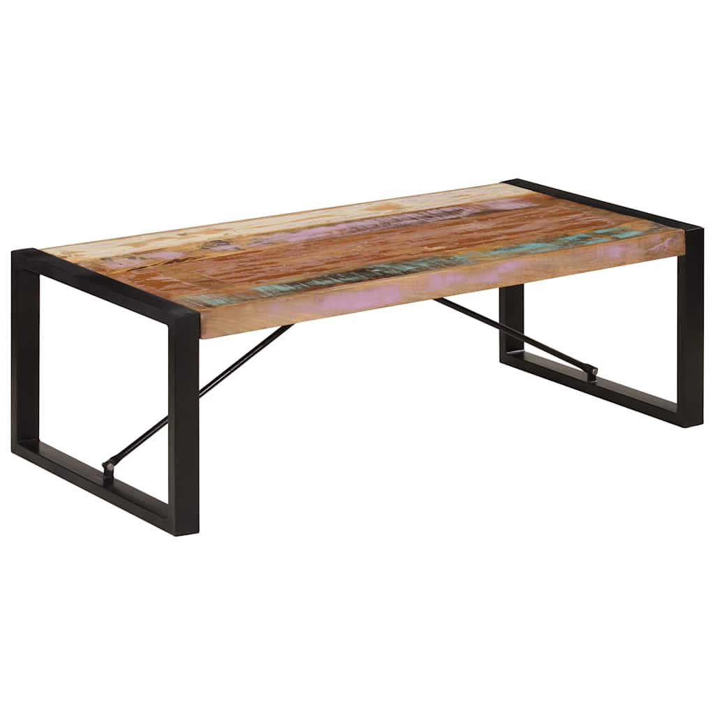 Tavolino da Salotto in Legno Massello di Recupero 120x60x40 cm | homemem39