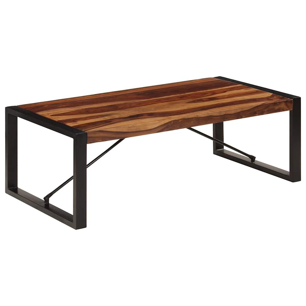 Tavolino da Salotto 120x60x40 cm in Legno Massello di Acacia
