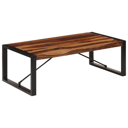 Tavolino da Salotto 120x60x40 cm in Legno Massello di Acacia