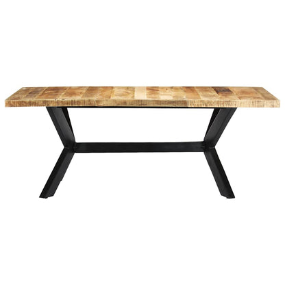 Tavolo da Pranzo 200x100x75 cm in Legno Massello di Mango