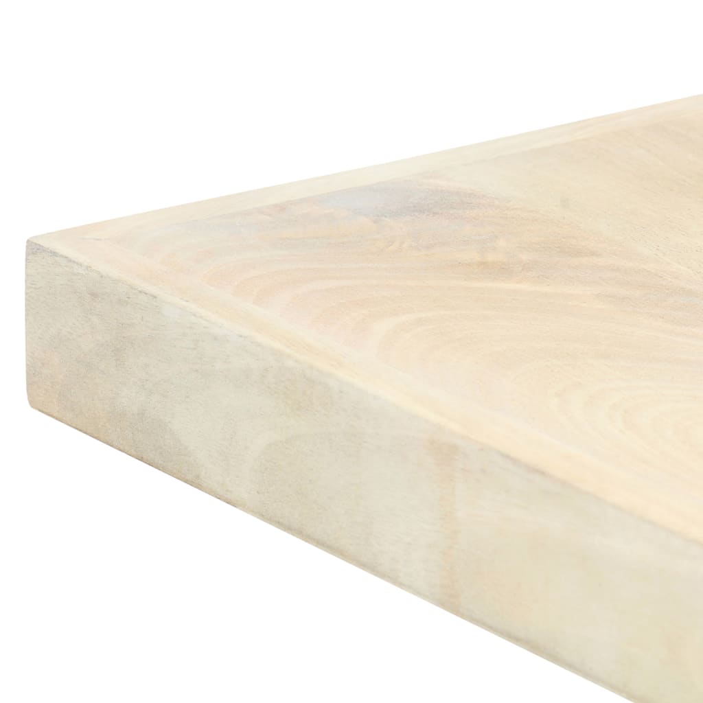 Tavolo da Pranzo Bianco 200x100x75 cm Legno Massello di Mango | homemem39