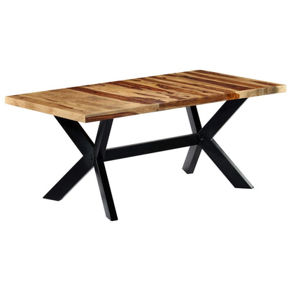 Tavolo da Pranzo 180x90x75cm in Legno Massello di Acacia