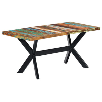 Tavolo da Pranzo 160x80x75 cm in Legno Massello di Recupero