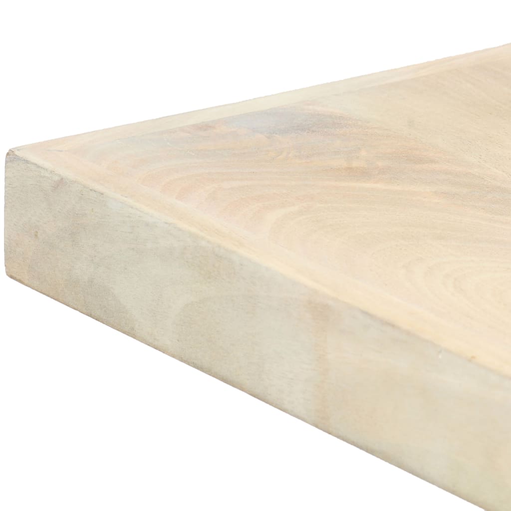 Tavolo da Pranzo 140x70x75 cm Legno Massello di Mango Sbiancato | homemem39