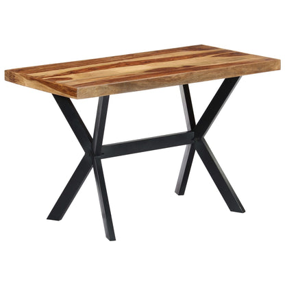 Tavolo da Pranzo 120x60x75 cm in Legno Massello di Acacia