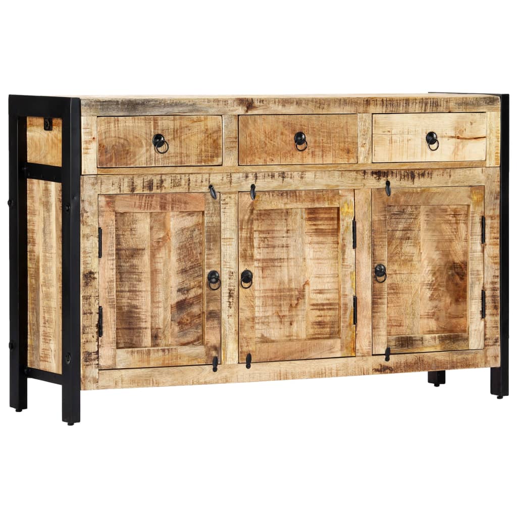 Credenza 120x35x76 cm in Legno Massello di Mango