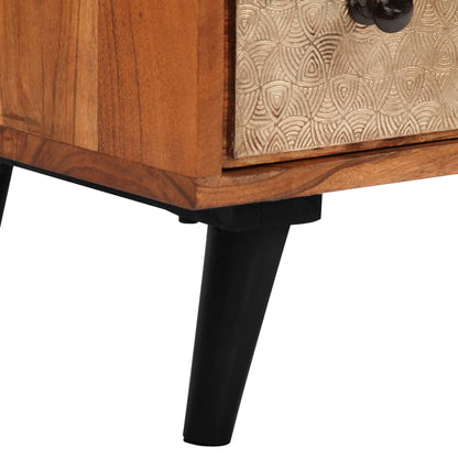 Cassettiera 60x30x75 cm in Legno Massello d'Acacia | homemem39