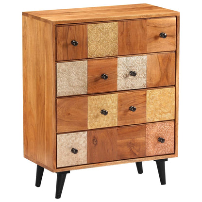 Cassettiera 60x30x75 cm in Legno Massello d'Acacia | homemem39