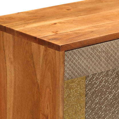 Credenza 80x30x75 cm in Legno Massello di Acacia