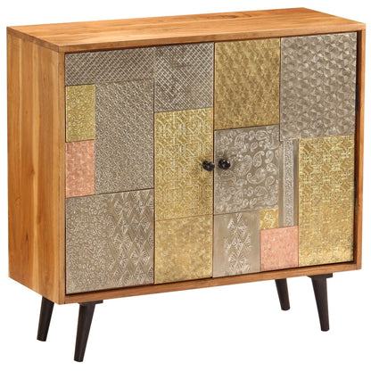 Credenza 80x30x75 cm in Legno Massello di Acacia