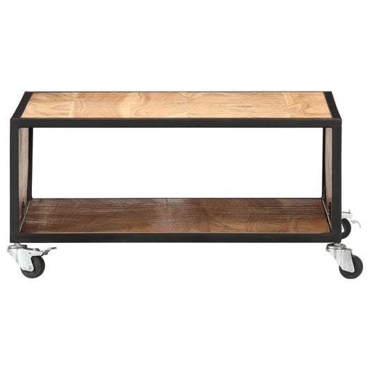 Tavolino da Salotto 70x70x32 cm in Legno Massello d'Acacia | homemem39