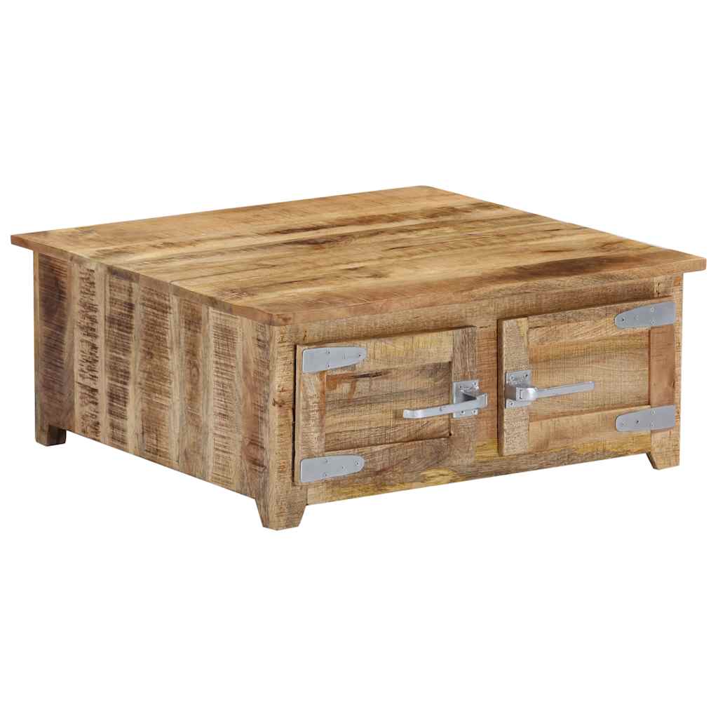 Tavolino da Salotto 70x70x30 cm in Legno Massello di Mango