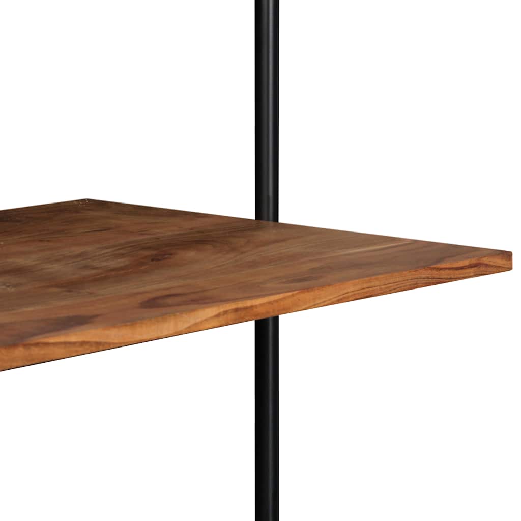 Scrivania a Parete 90x40x170 cm in Legno Massello di Acacia