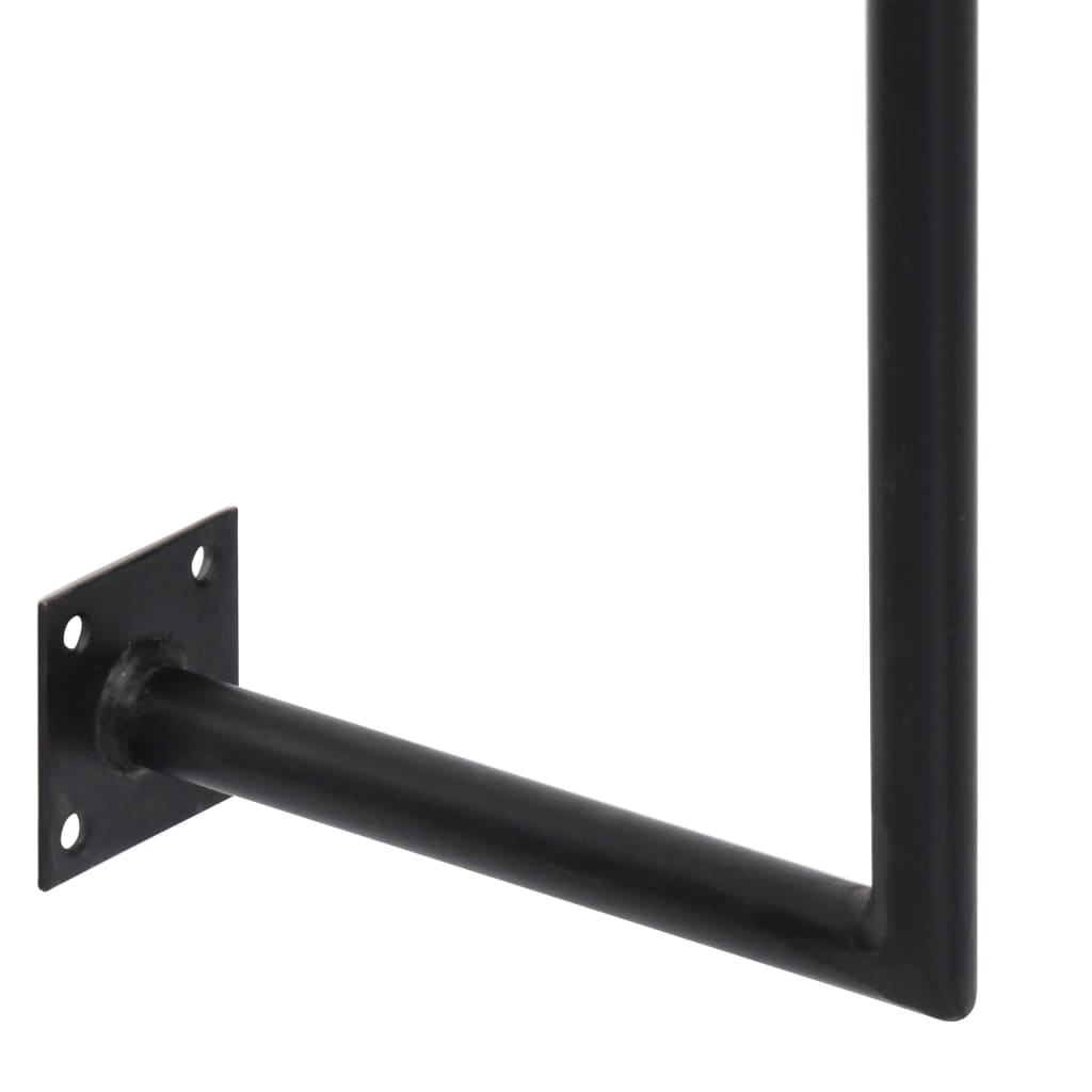 Scrivania a Parete 90x40x170 cm in Legno Massello di Acacia | homemem39