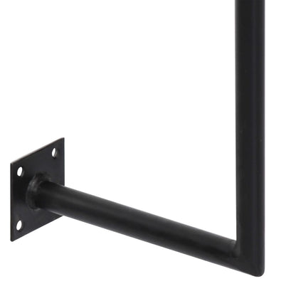 Scrivania a Parete 90x40x170 cm in Legno Massello di Acacia | homemem39