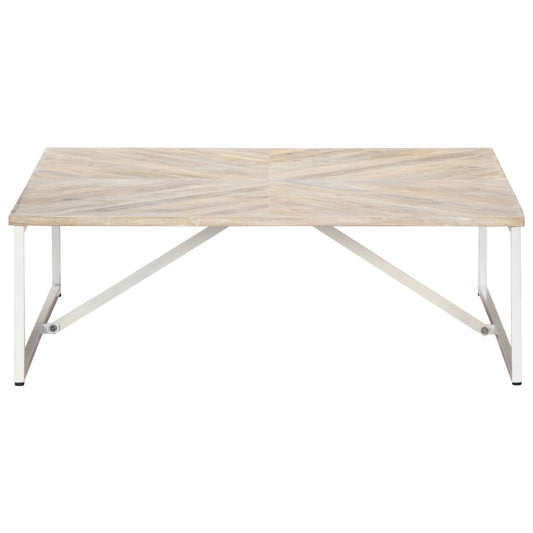 Tavolino da Salotto 110x110x36 cm in Legno Massello di Mango | homemem39