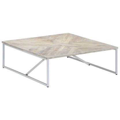Tavolino da Salotto 110x110x36 cm in Legno Massello di Mango | homemem39