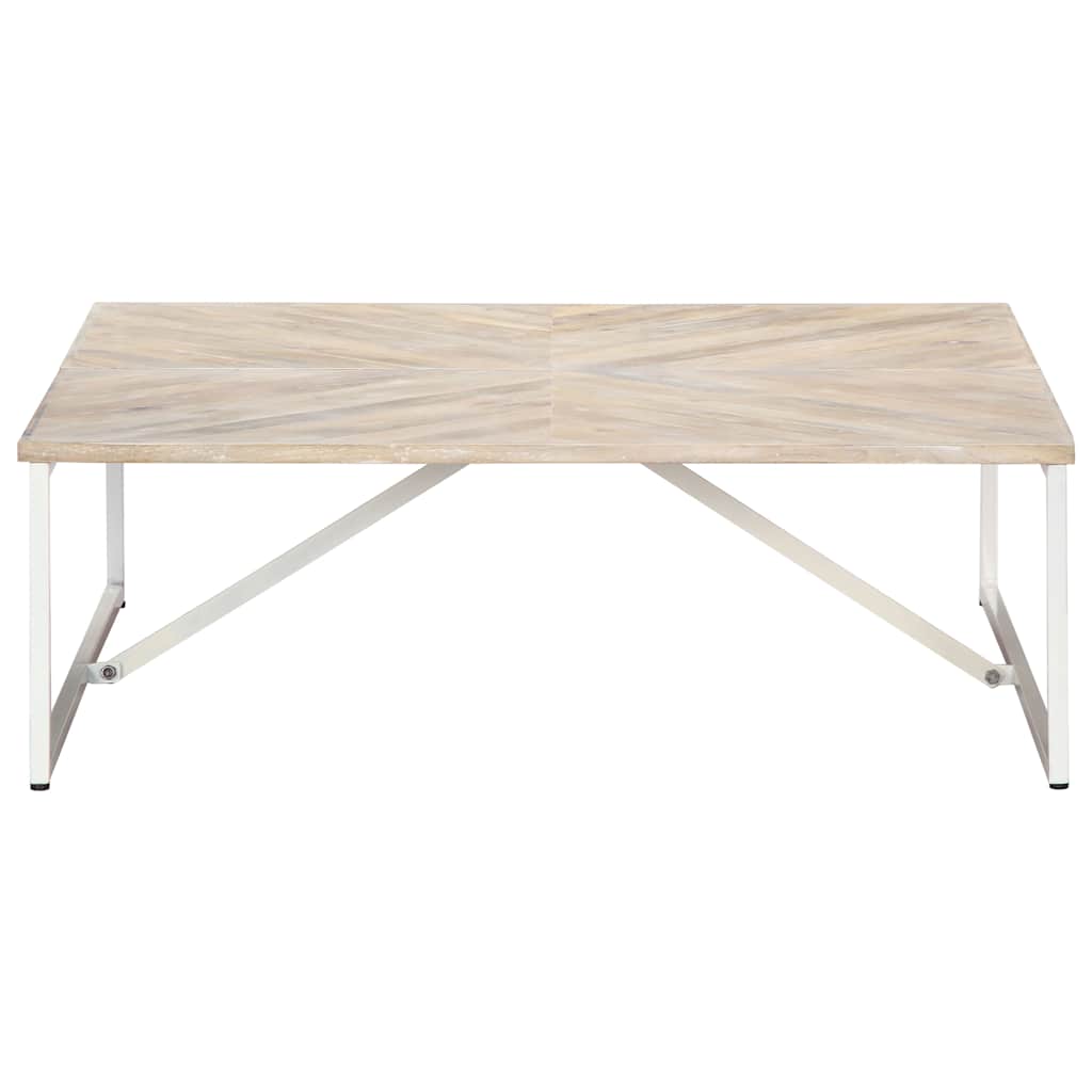 Tavolino da Salotto 110x110x36 cm in Legno Massello di Mango