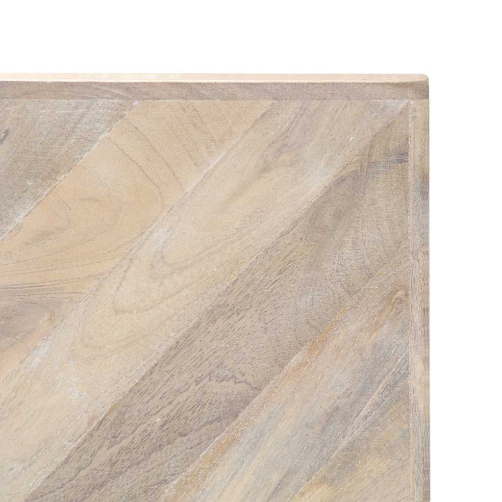 Tavolino da Salotto 110x110x36 cm in Legno Massello di Mango