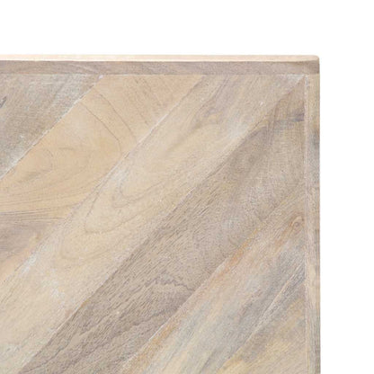 Tavolino da Salotto 110x110x36 cm in Legno Massello di Mango