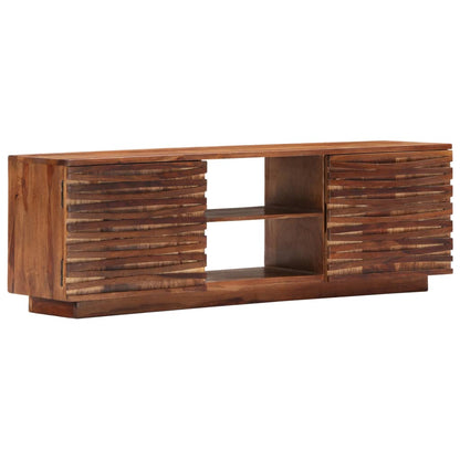 Mobile Porta TV 120x30x40 cm in Legno Massello di Acacia | homemem39