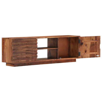 Mobile Porta TV 120x30x40 cm in Legno Massello di Acacia