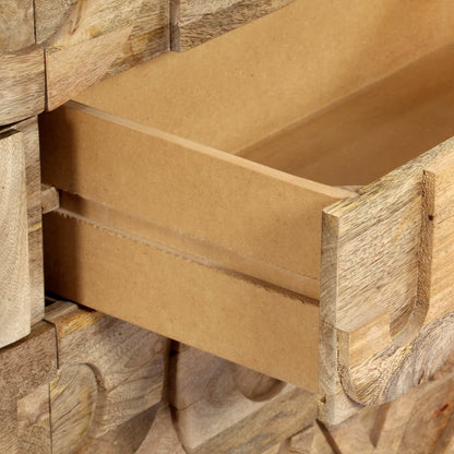 Mobile Alfabeto 6 Cassetti 120x35x79 cm in Legno Massello Mango | homemem39