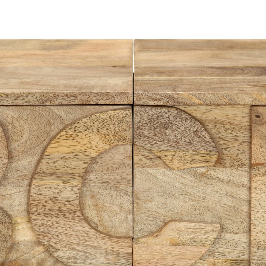 Mobile Alfabeto 6 Cassetti 120x35x79 cm in Legno Massello Mango | homemem39