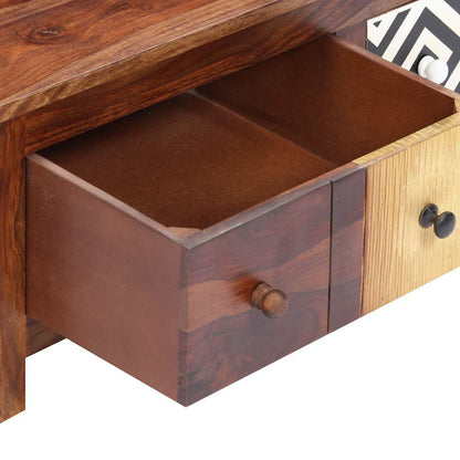 Tavolino da Salotto 90x50x30 cm in Legno Massello di Acacia