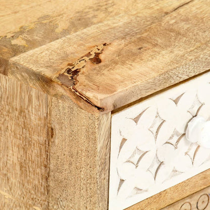 Mobile Porta TV 120x30x40 cm in Legno Massello di Mango - homemem39