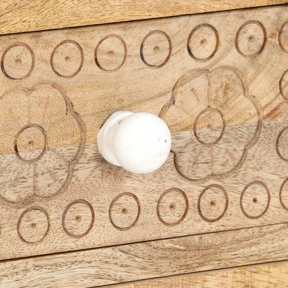 Mobile Porta TV 120x30x40 cm in Legno Massello di Mango - homemem39