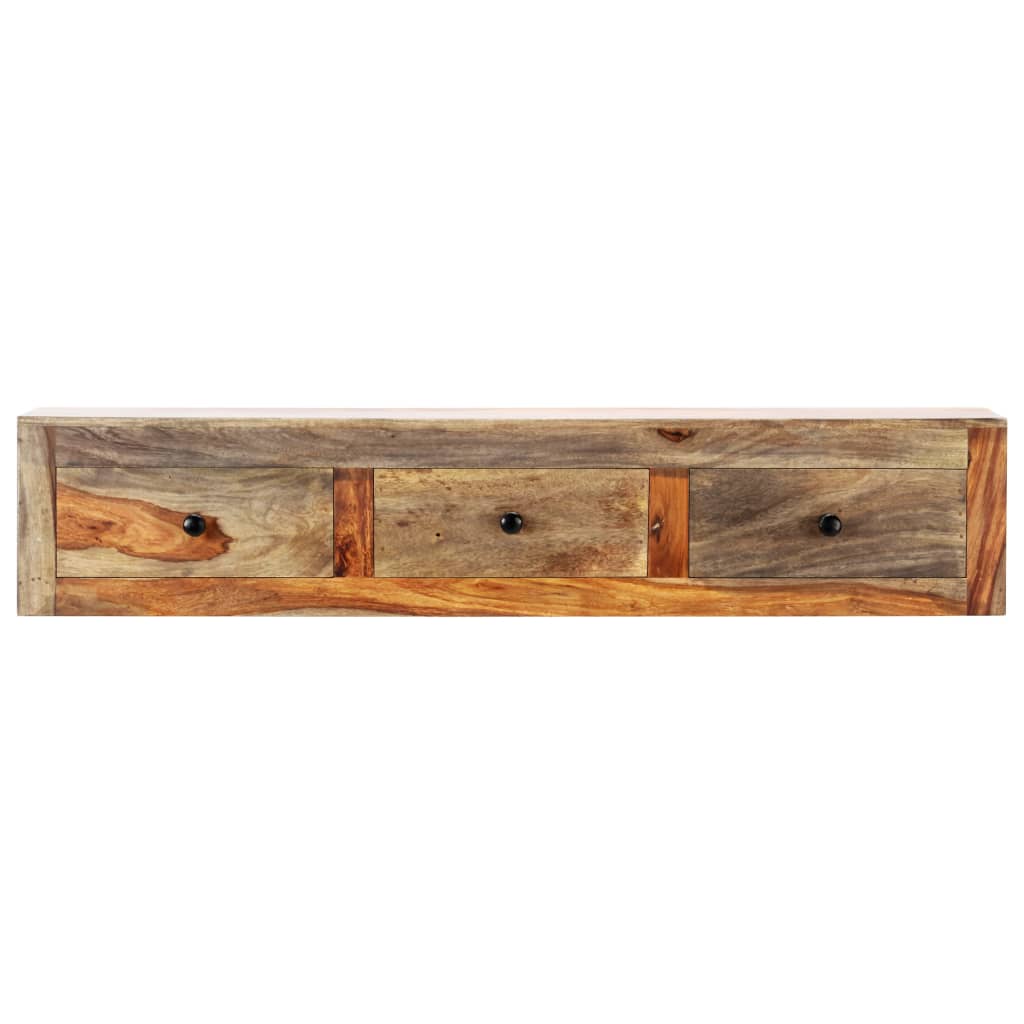Tavolo Consolle da Parete 100x25x20 cm in Massello di Acacia | homemem39